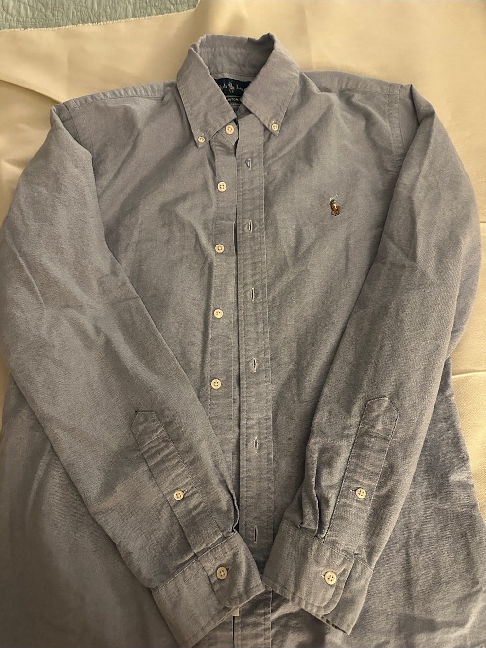 Polo by Ralph Lauren Light Blue Button-Down Oxford Shirt with Pony Emblem